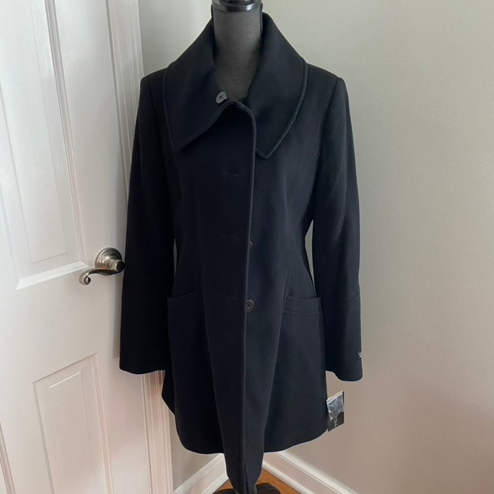 Via Spiga Black Coat NWT Size 12